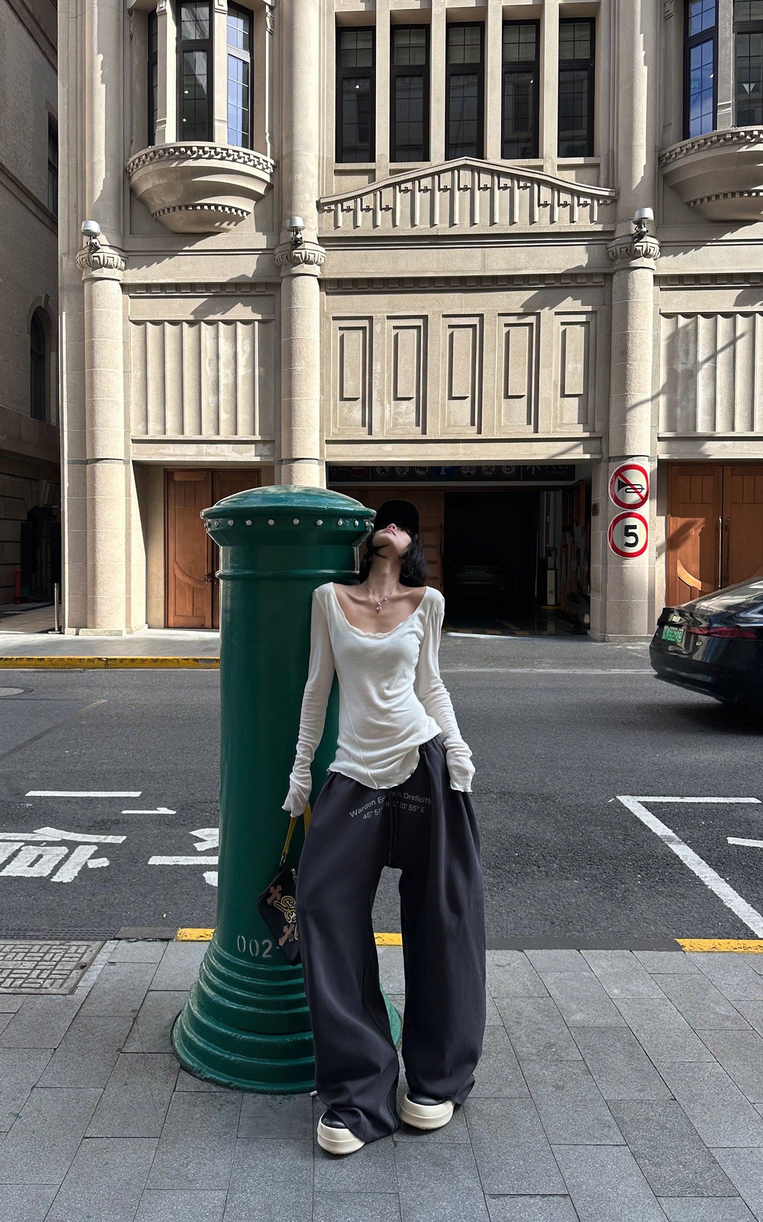 WARDEN EDGE Coordinate Print Relaxed Wide-Leg Pants