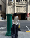 WARDEN EDGE Coordinate Print Relaxed Wide-Leg Pants