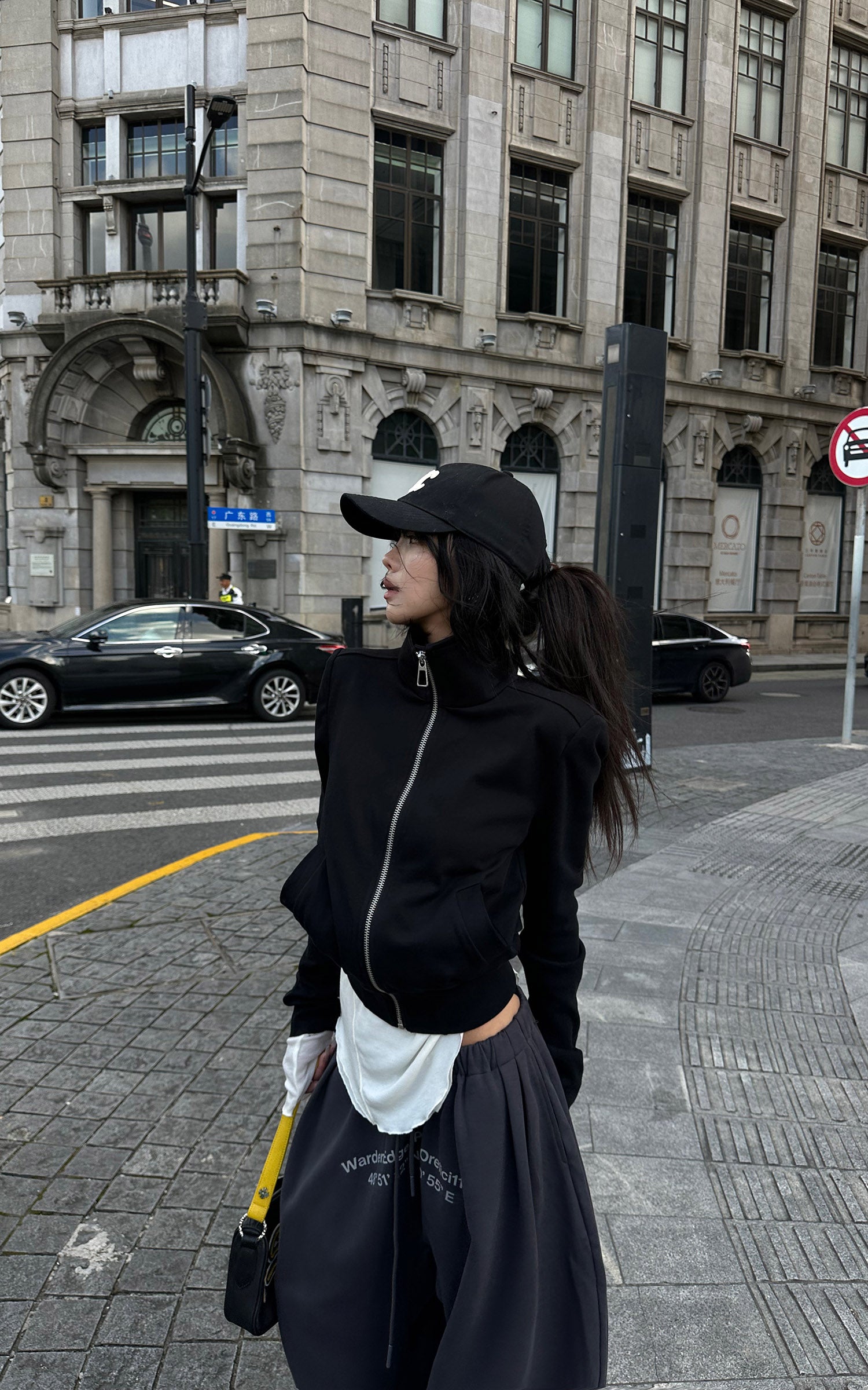 WARDEN EDGE Veste à fermeture éclair col montant Contour
