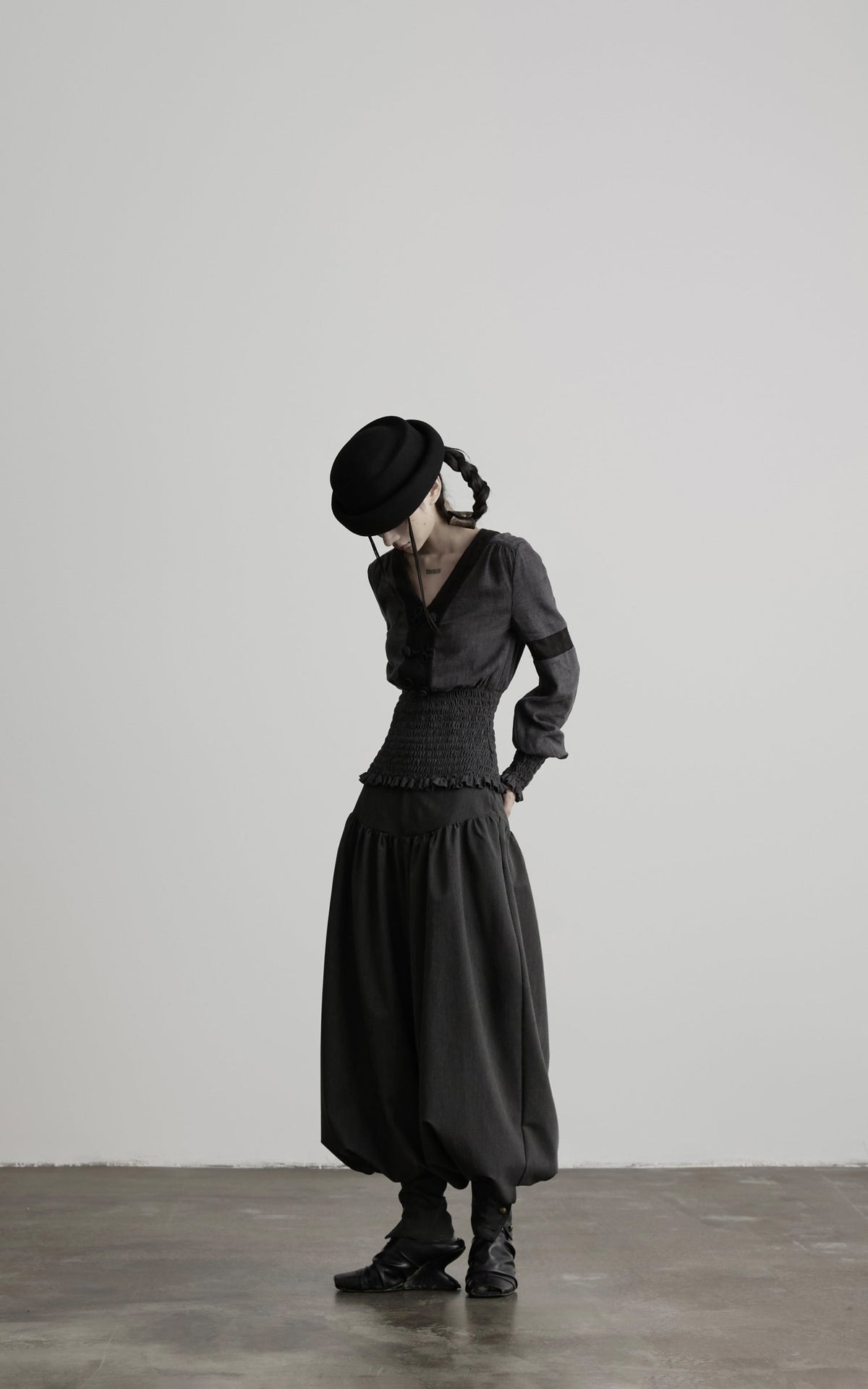DOINDULGE High Waist Tapered Balloon Pants