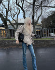 Rase le sol Distressed Low-Rise Flared Jeans