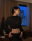 Hydrae Satin Low Rise A-Line Mini Skirt