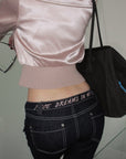 Hydrae Satin Gathered Cropped Zip Jacket