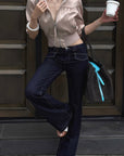 Hydrae Satin Gathered Cropped Zip Jacket