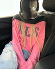 Rase le sol Distressed Logo Long Sleeve T-Shirt