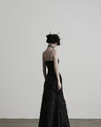 DOINDULGE Gothic Textured Knit Side Slit Camisole Top