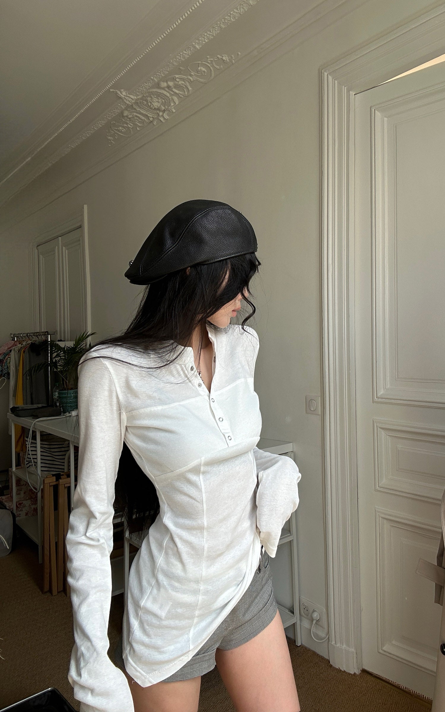 WARDEN EDGE Sculpted Long Sleeve Henley Top
