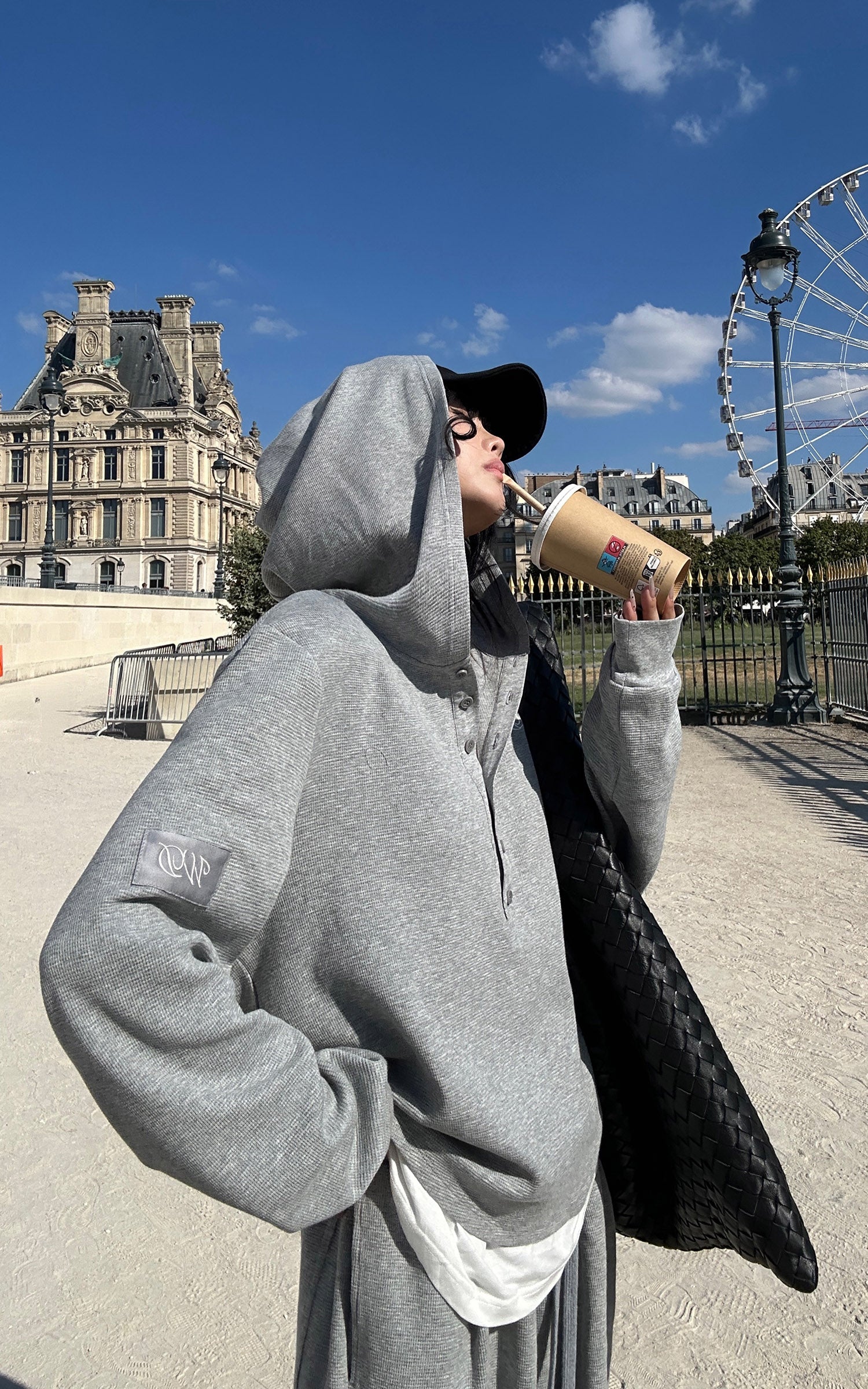 WARDEN EDGE Off-Duty Waffle Hoodie &amp; Shorts Set
