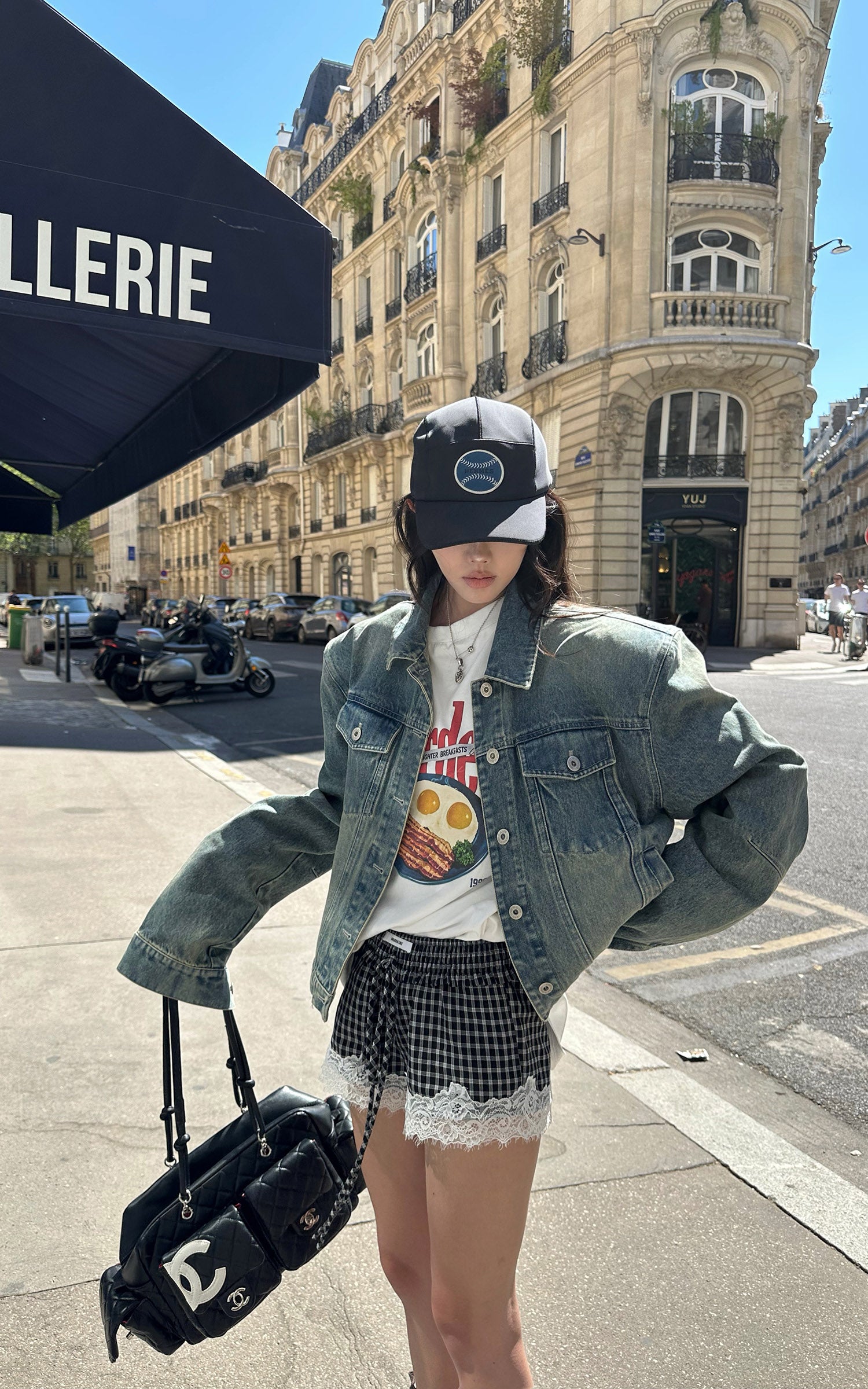 WARDEN EDGE Retro Breakfast Graphic Oversized Long-Sleeve T-Shirt