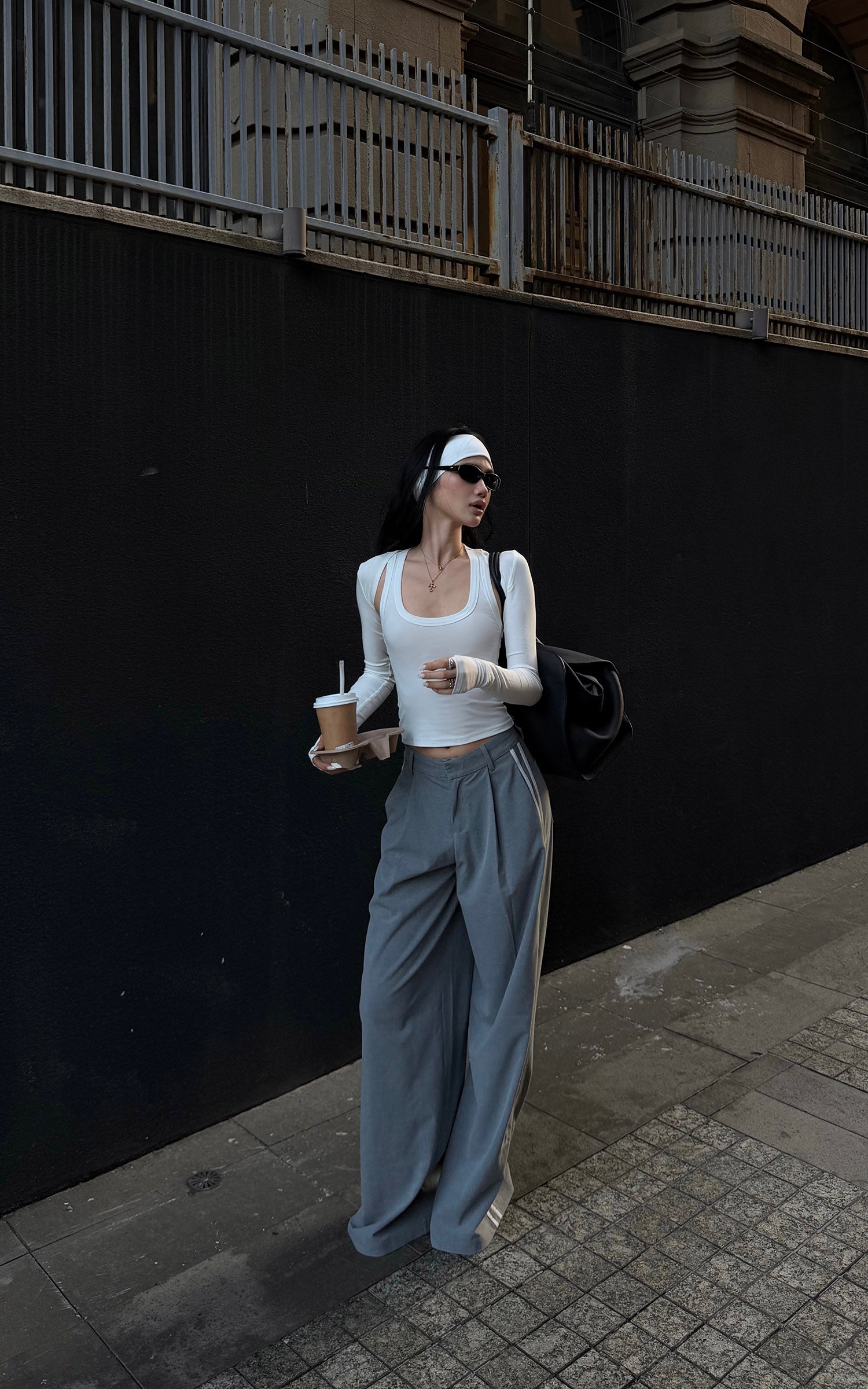 ROVENTE Layered Scoop Neck Tank &amp; Cropped Sleeve Top Set