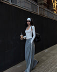 ROVENTE Layered Scoop Neck Tank & Cropped Sleeve Top Set