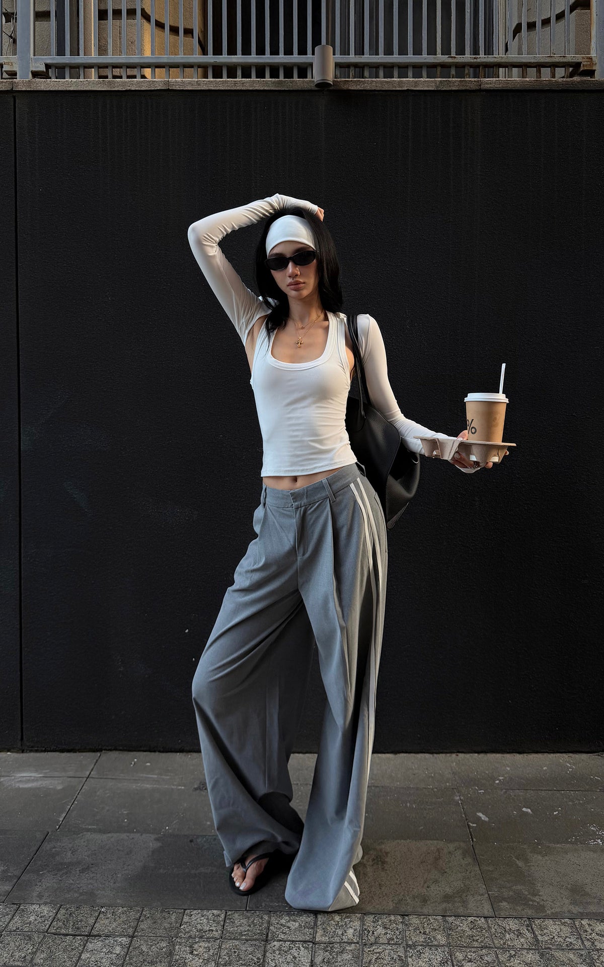 ROVENTE Layered Scoop Neck Tank &amp; Cropped Sleeve Top Set