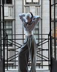 ROVENTE Cropped Zip Jacket and Mini Shorts Set with Embroidered Script Detail and Relaxed Sporty Silhouette