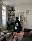 WARDEN EDGE Oversized Statement Graphic Drop-Shoulder Sweatshirt