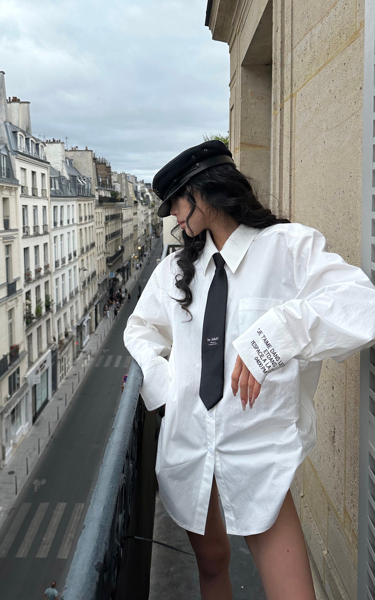 WARDEN EDGE After Hours Oversized Script Shirt