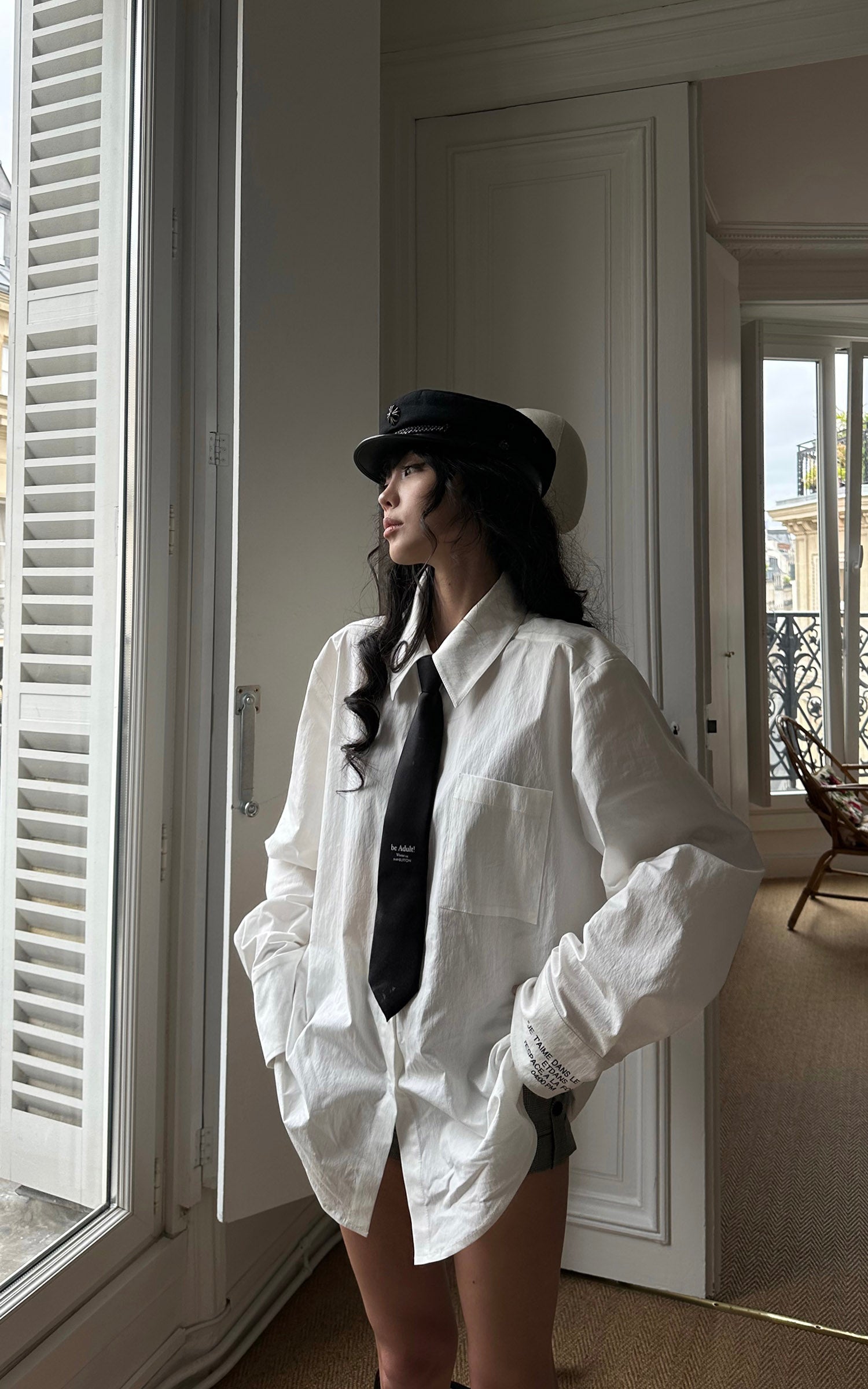 WARDEN EDGE After Hours Oversized Script Shirt