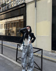 WARDEN EDGE Ghost Camo Wide-Leg Waffle Pants