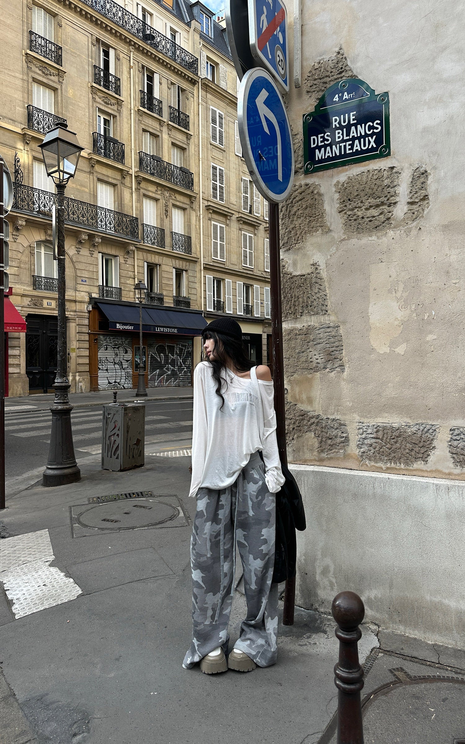 WARDEN EDGE Ghost Camo Wide-Leg Waffle Pants