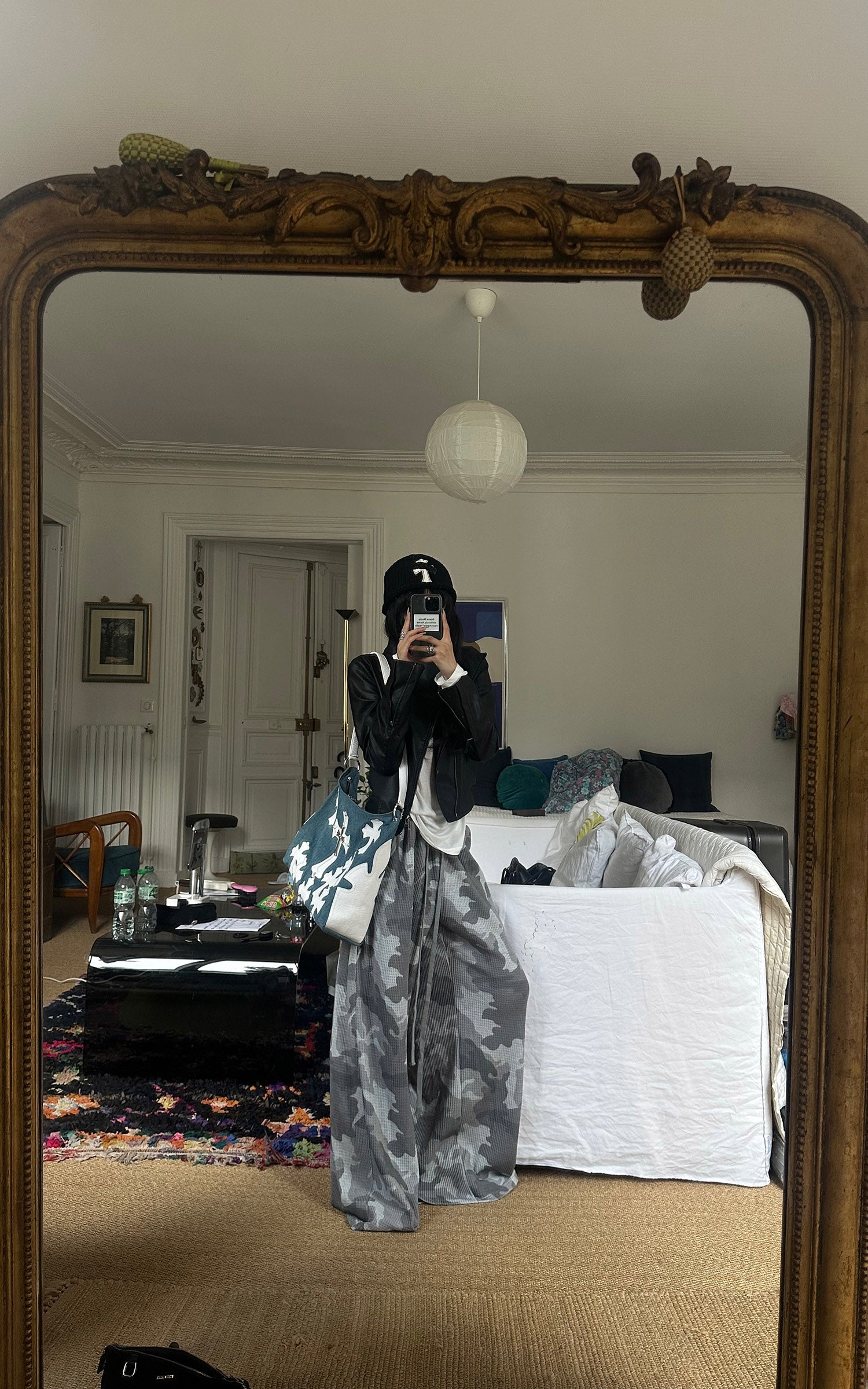 WARDEN EDGE Ghost Camo Wide-Leg Waffle Pants