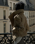 WARDEN EDGE Washed Military High-Neck Tailored Jacket