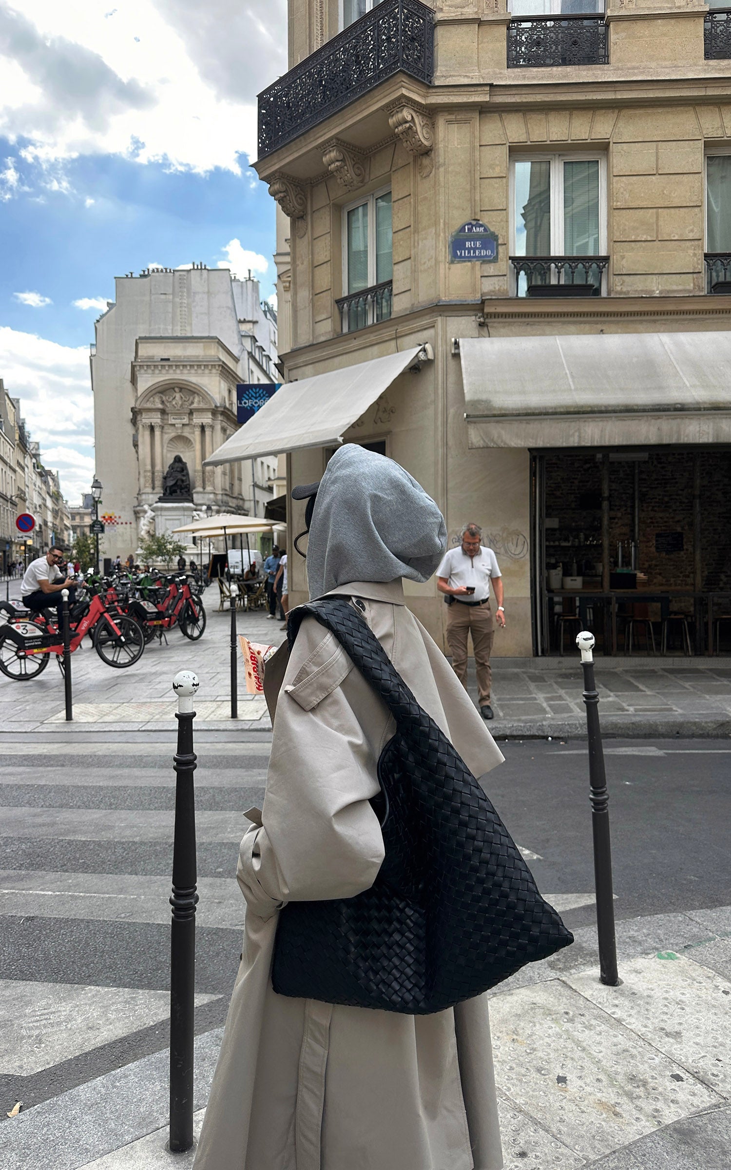 WARDEN EDGE Trench-coat ceinturé à rabat tempête oversize