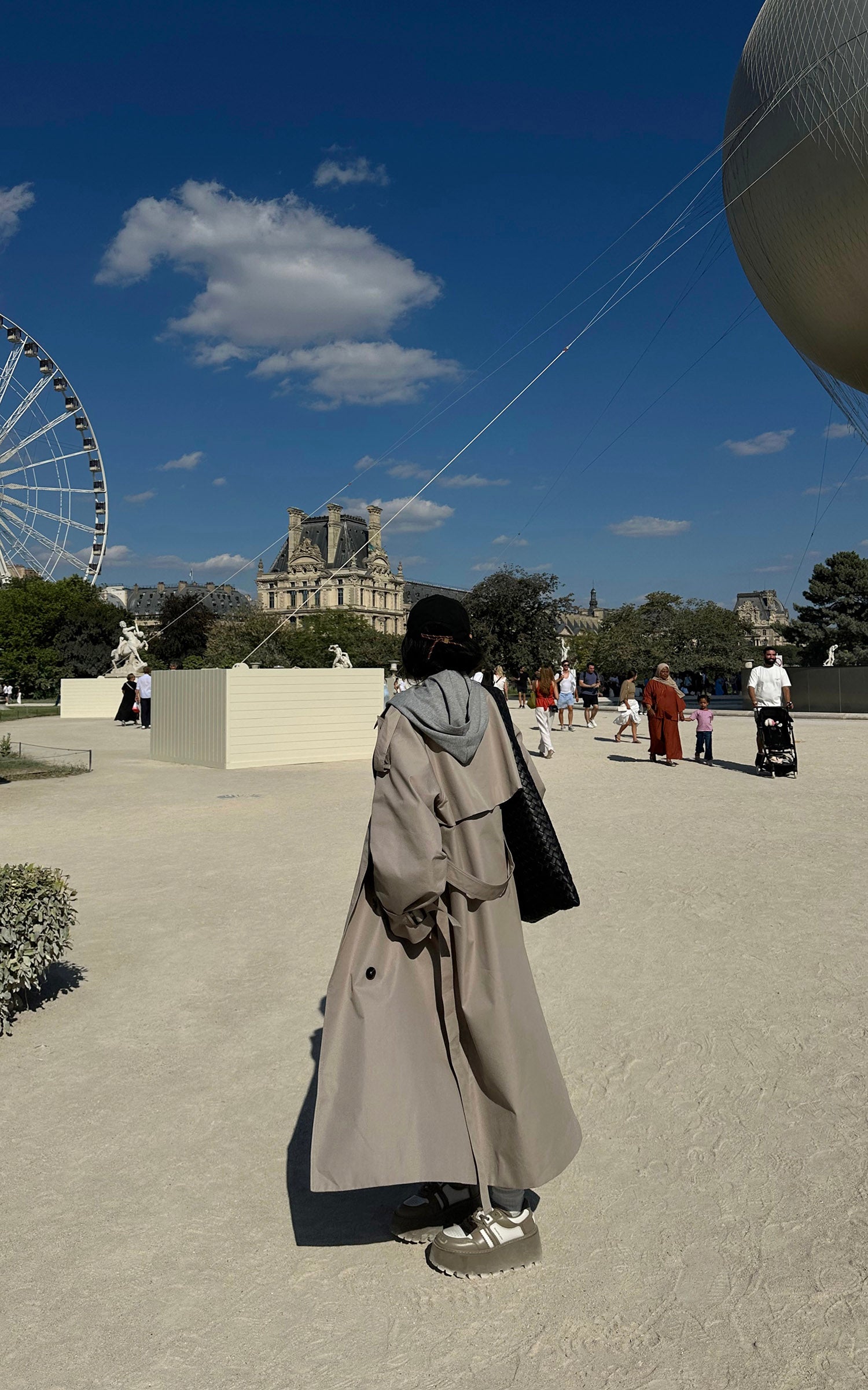 WARDEN EDGE Trench-coat ceinturé à rabat tempête oversize