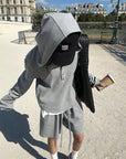 WARDEN EDGE Off-Duty Waffle Hoodie & Shorts Set