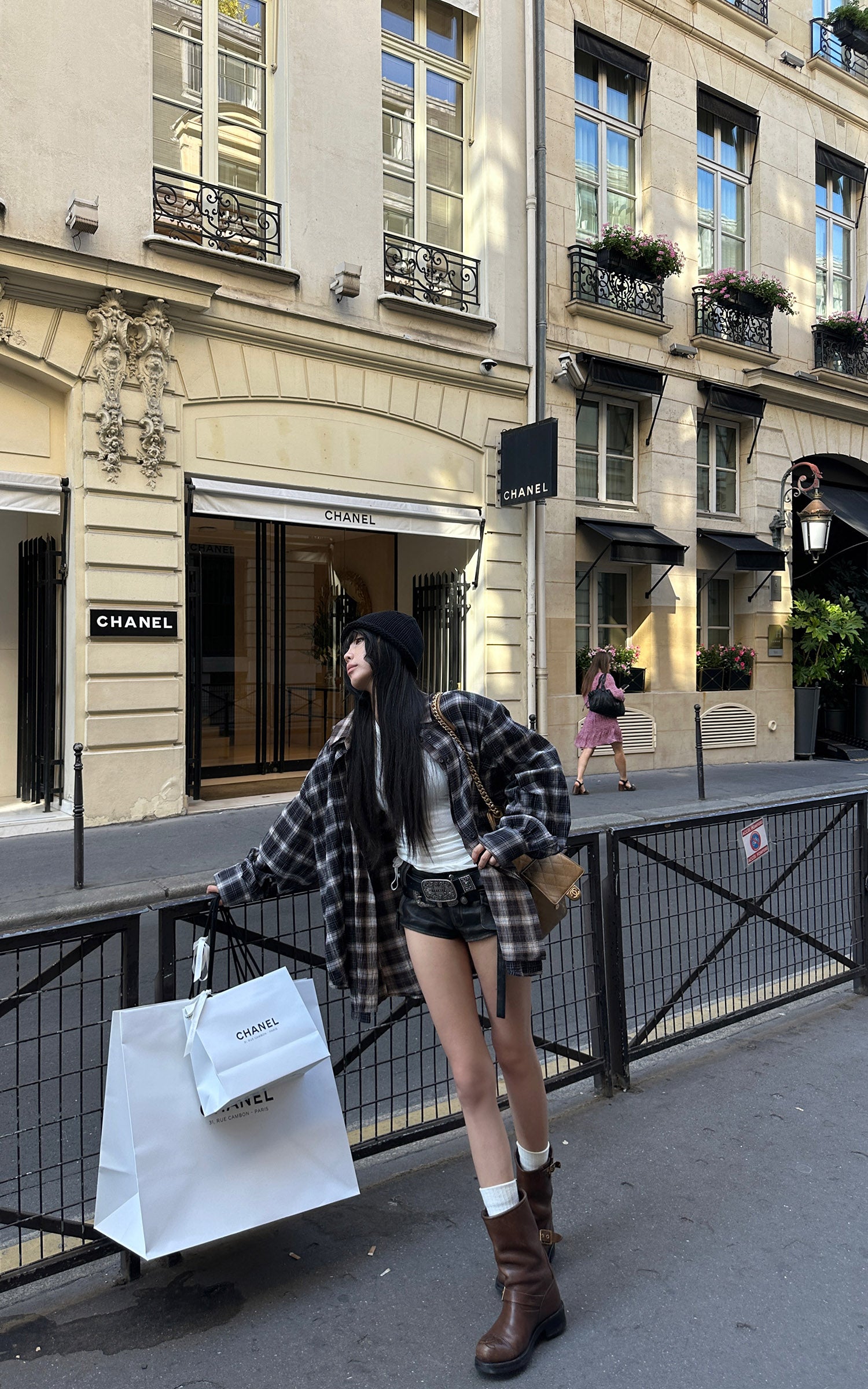 WARDEN EDGE Cuir taille basse à poche utilitaire Short