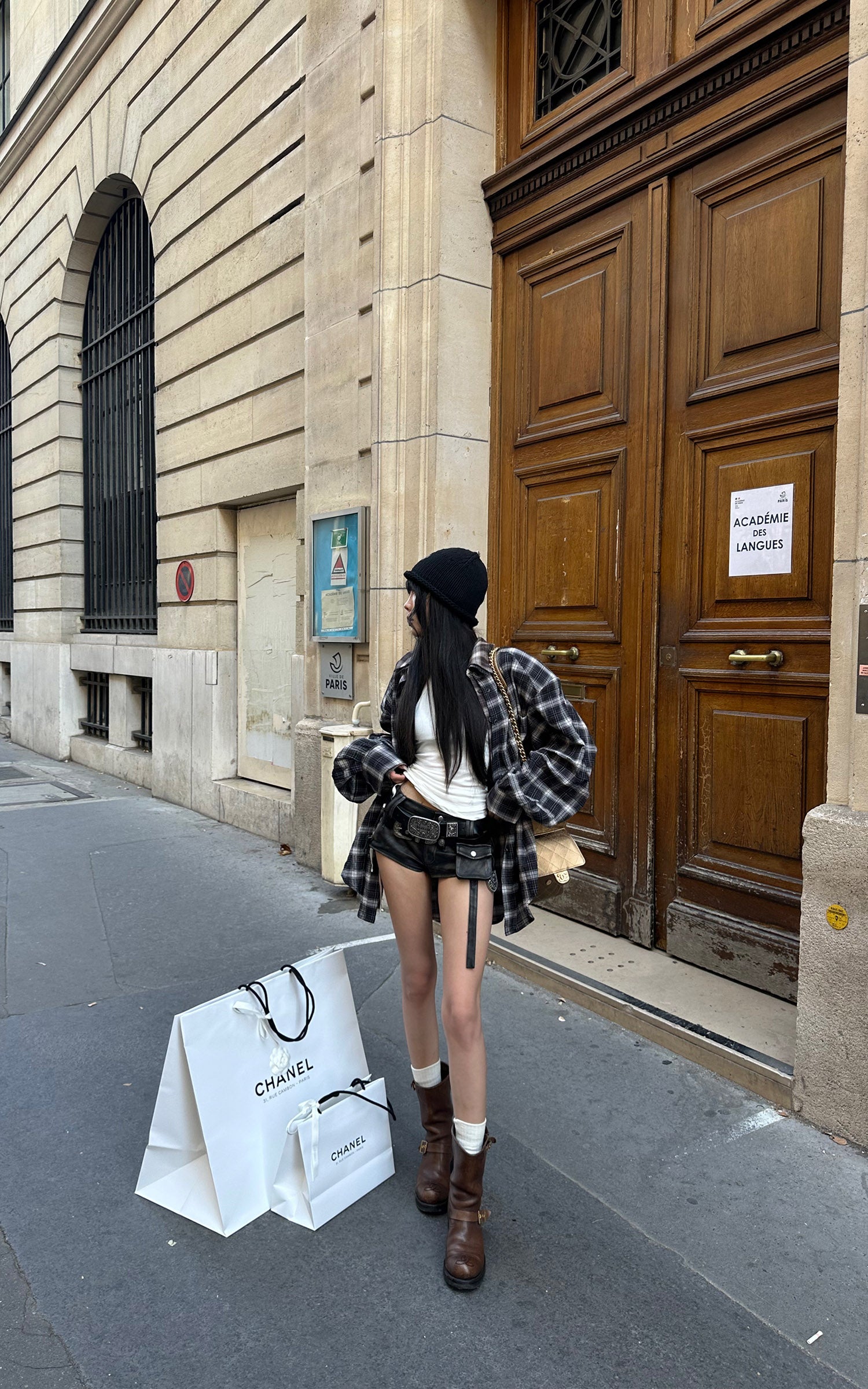 WARDEN EDGE Cuir taille basse à poche utilitaire Short