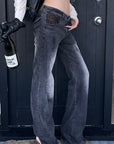 Rase le sol Distressed Low-Rise Flare Jeans