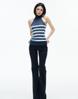 IAMXIAA Low-Rise Studded Flared Pants