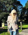 Rase le sol Belted Double-Breasted Sculpted Trench Jacket
