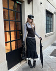 Rase le sol Lace-Trim Mermaid Skirt