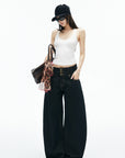 IAMXIAA Triple-Waist Wide-Leg Denim Jeans
