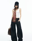 IAMXIAA Triple-Waist Wide-Leg Denim Jeans