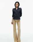 IAMXIAA Double-Breasted Denim Tailored Jacket