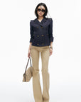 IAMXIAA Double-Breasted Denim Tailored Jacket