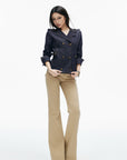 IAMXIAA Double-Breasted Denim Tailored Jacket