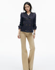 IAMXIAA Double-Breasted Denim Tailored Jacket