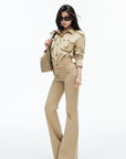 IAMXIAA Utility Pocket Cropped Shirt Jacket