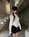 Rase le sol Lace-Up Corset Shirt