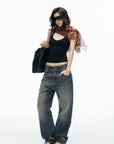 IAMXIAA Scoop Neck Racerback Fitted Tank Top