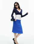 IAMXIAA Sheer V-Neck Cropped Knit Cardigan