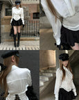Rase le sol Lace-Up Corset Shirt