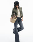 IAMXIAA Vintage Wash Low-Rise Flared Jeans