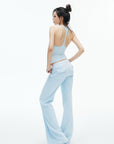 IAMXIAA Scoop Neck Racerback Fitted Tank Top