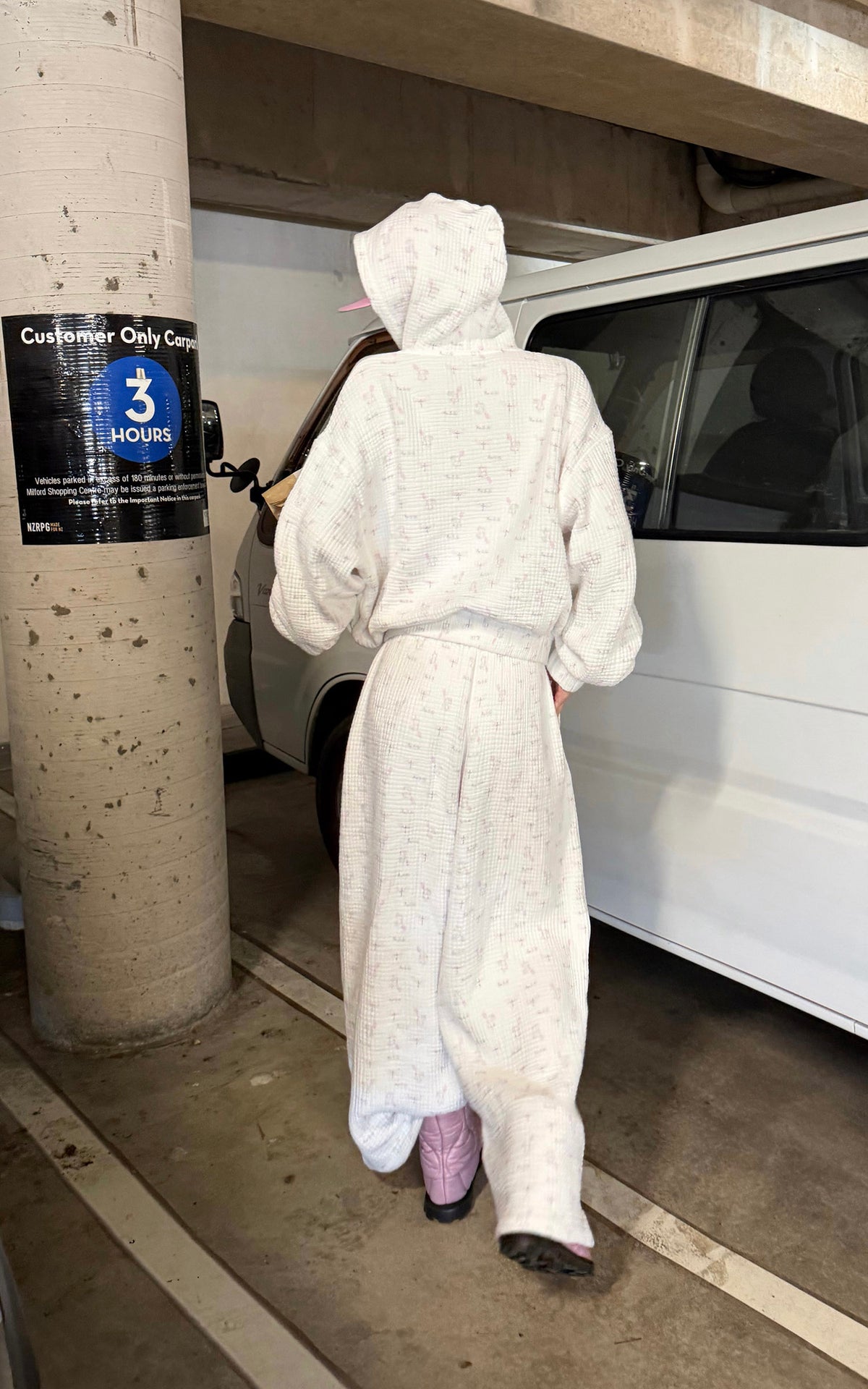 Rase le sol Crinkled Hooded Zip-Up &amp; Wide-Leg Pants Set