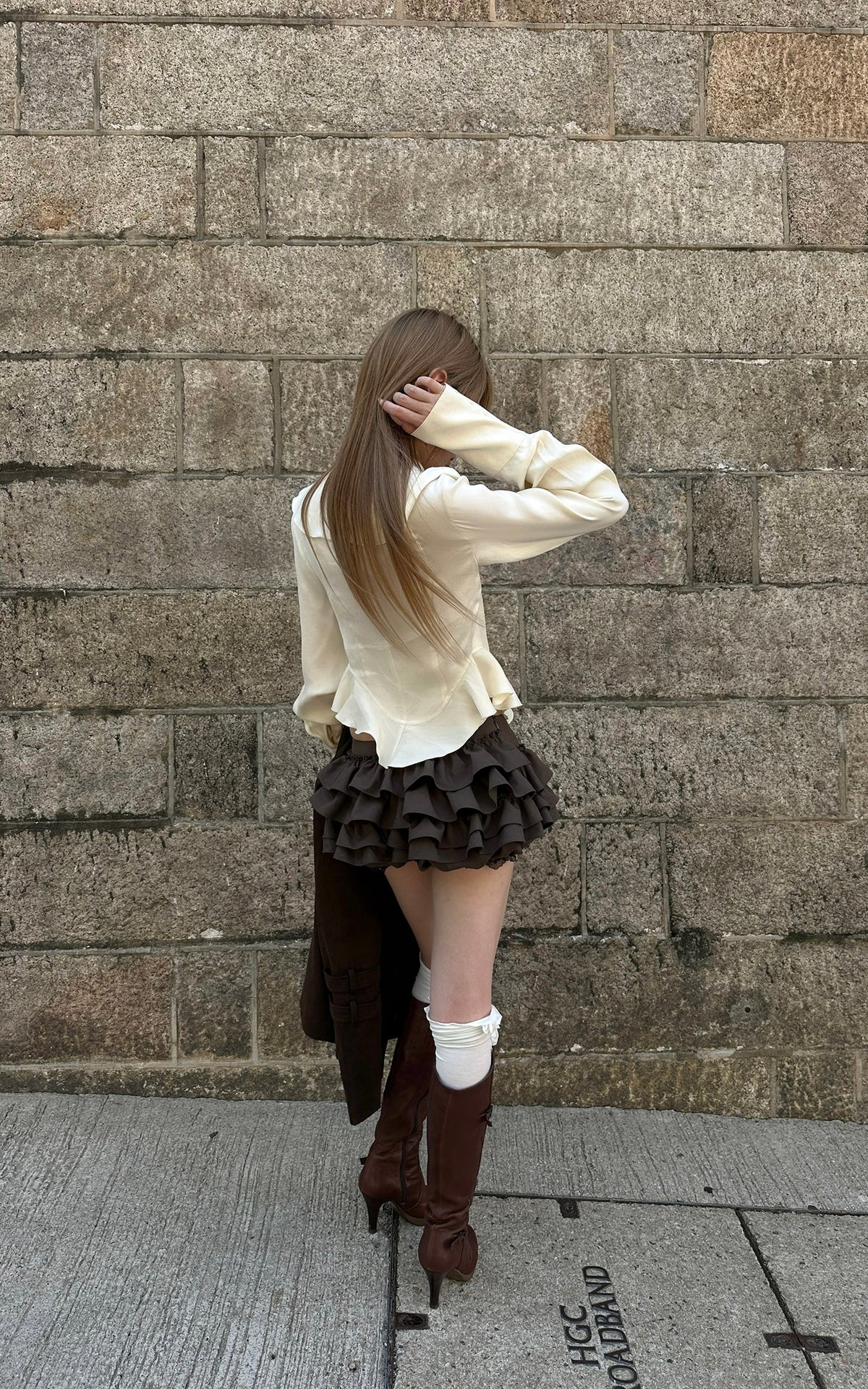 Rase le sol Nocturne Layered Ruffle Mini Skirt