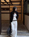 Hydrae Sculpted Waist Military Button Structured Blazer Jacket