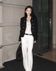 Hydrae Low Rise Wide Leg Turn-Up Cuff Jeans